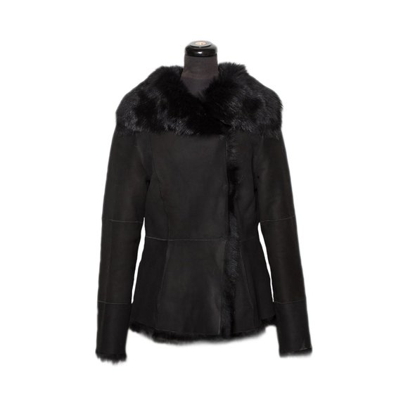 UGG Karlene Toscana Shearling Black Jacket - Women's - Picture 2 of 5